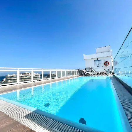 Apartamento Estudio Pp Con Wifi,piscina En Azotea, Sin Balcon